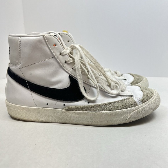 Nike Blazer Mid 77 Vintage White Black Mens 8.5 Retro 70s Style SkaterUrban